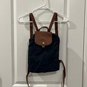 Navy/Gold Le Pliage Mini Backpack